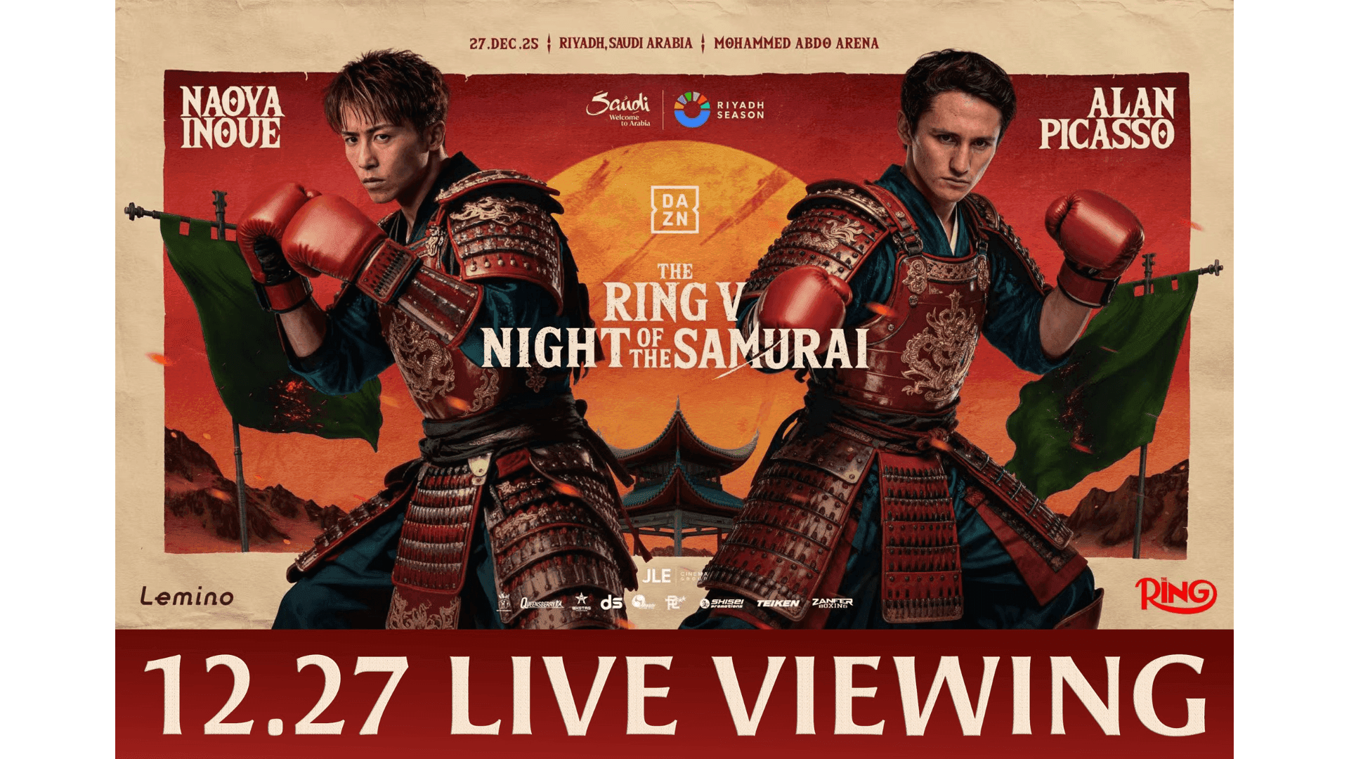 「THE RING V: NIGHT OF THE SAMURAI」LIVE VIEWING at IG Arena